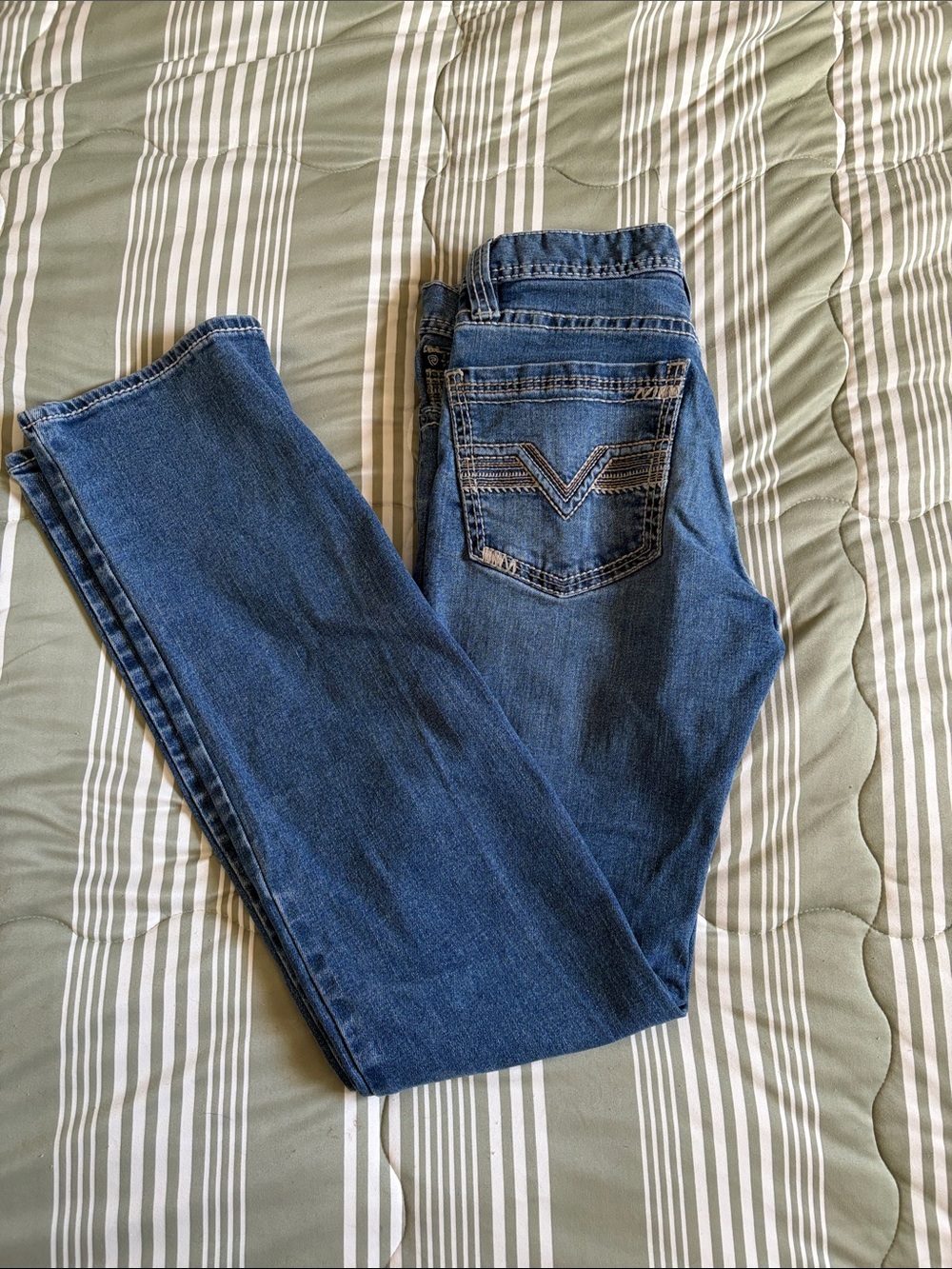 Slim Straight Men’s Jeans in Dark Blue - Unbranded
